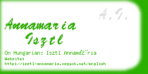 annamaria isztl business card